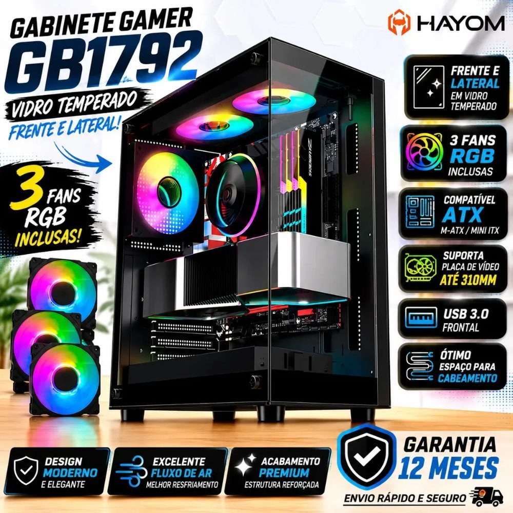 Gabinete Gamer Mid Tower
