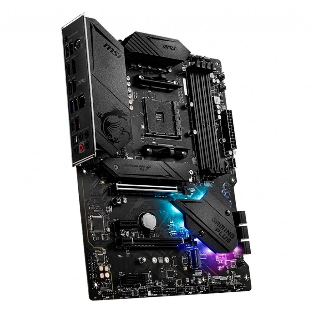 Placa-Mãe MSI MPG B550 Gaming Plus, AMD AM4, ATX, DDR4, Preto - MPG B550 GAMING PLUS